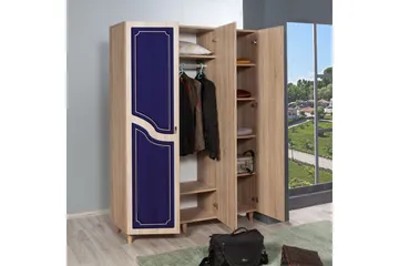 Brokind Garderob 135 cm - Brun/Lila - Förvaring - Sko- & klädförvaring - Garderober & garderobssystem