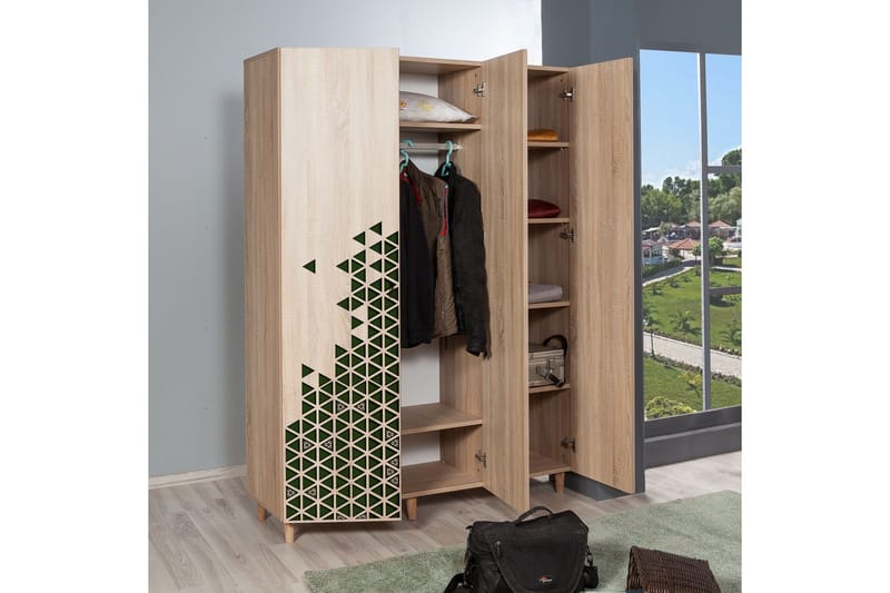 Brokind Garderob 135 cm - Förvaring - Sko- & klädförvaring - Garderober & garderobssystem