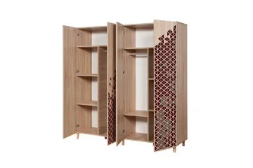 Brokind Garderob 180 cm - Brun - Förvaring - Sko- & klädförvaring - Garderober & garderobssystem