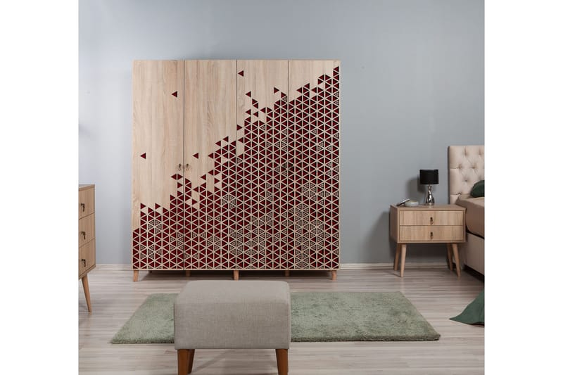 Brokind Garderob 180 cm - Brun - Förvaring - Sko- & klädförvaring - Garderober & garderobssystem