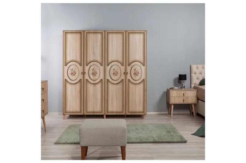 Brokind Garderob 180 cm - Brun - Förvaring - Sko- & klädförvaring - Garderober & garderobssystem