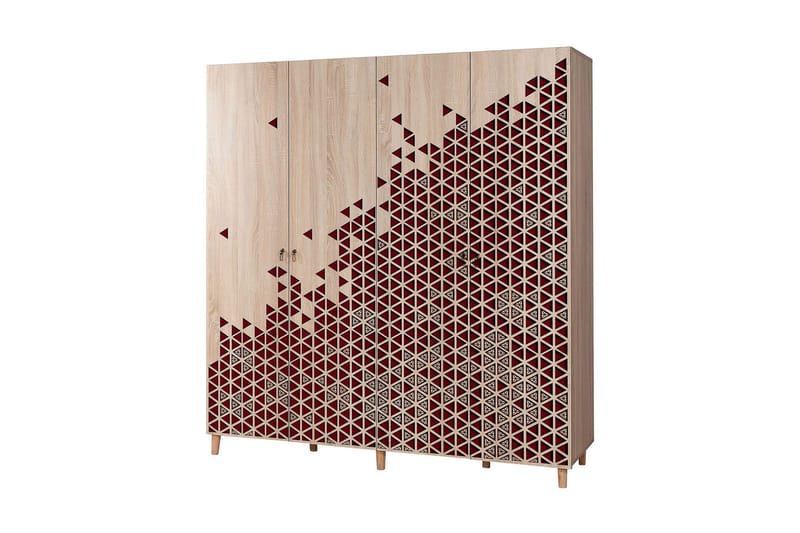 Brokind Garderob 180 cm, Brun