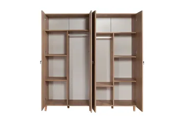 Brokind Garderob 180 cm - Brun - Förvaring - Sko- & klädförvaring - Garderober & garderobssystem