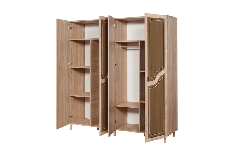 Brokind Garderob 180 cm - Brun/Orange - Förvaring - Sko- & klädförvaring - Garderober & garderobssystem