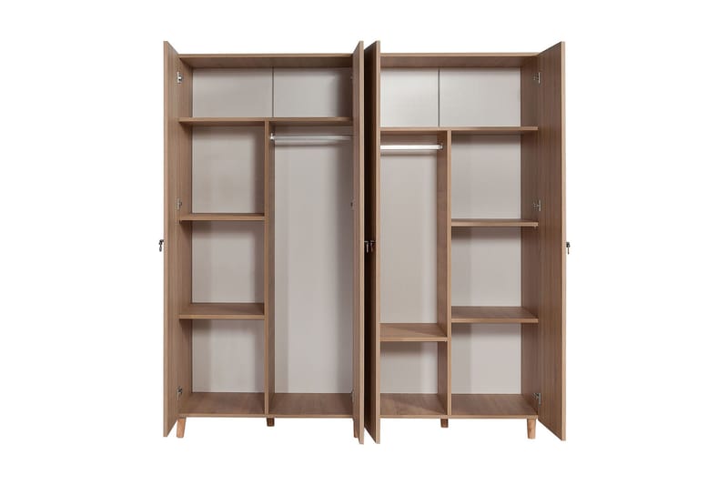 Brokind Garderob 180 cm - Brun/Orange - Förvaring - Sko- & klädförvaring - Garderober & garderobssystem