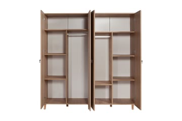 Brokind Garderob 180 cm - Brun/Röd - Förvaring - Sko- & klädförvaring - Garderober & garderobssystem