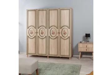 Brokind Garderob 180 cm - Ek/Brun - Förvaring - Sko- & klädförvaring - Garderober & garderobssystem