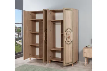 Brokind Garderob 180 cm - Ek/Brun - Förvaring - Sko- & klädförvaring - Garderober & garderobssystem