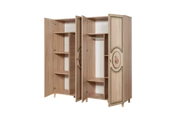 Brokind Garderob 180 cm - Ek/Brun - Förvaring - Sko- & klädförvaring - Garderober & garderobssystem