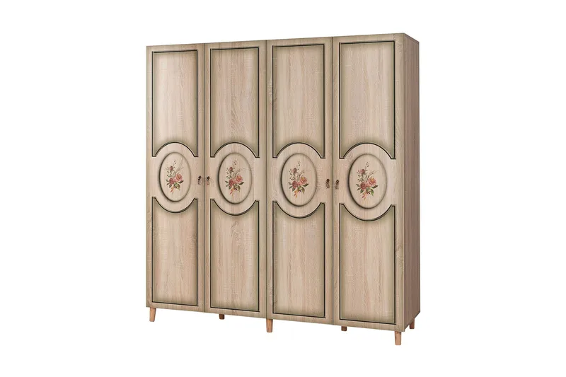 Brokind Garderob 180 cm, Ek/Brun