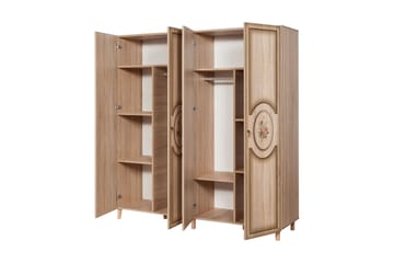 Brokind Garderob 180 cm i Trä - Beige - Förvaring - Sko- & klädförvaring - Garderober & garderobssystem
