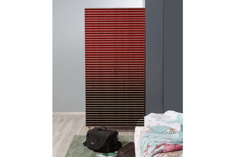 Brokind Garderob 90 cm - Brun - Förvaring - Sko- & klädförvaring - Garderober & garderobssystem