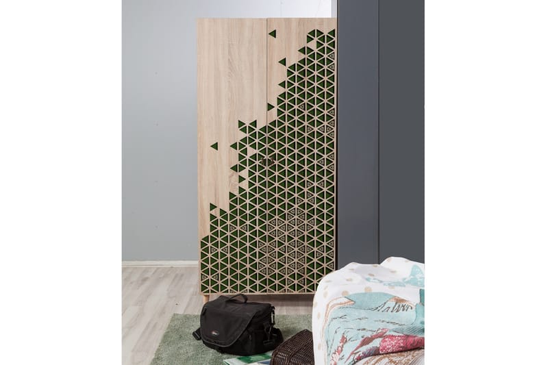 Brokind Garderob 90 cm - Brun - Förvaring - Sko- & klädförvaring - Garderober & garderobssystem