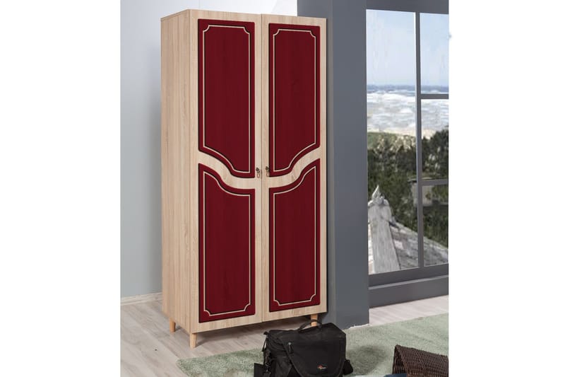 Brokind Garderob 90 cm - Brun - Förvaring - Sko- & klädförvaring - Garderober & garderobssystem