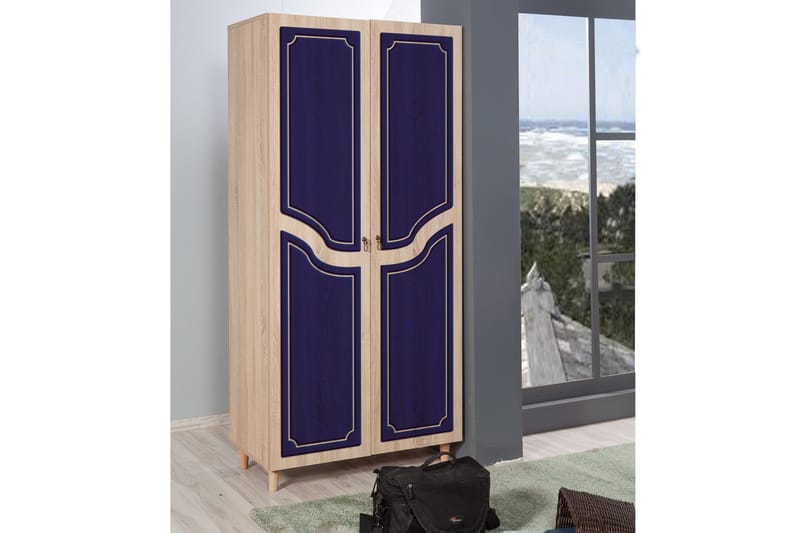 Brokind Garderob 90 cm - Brun - Förvaring - Sko- & klädförvaring - Garderober & garderobssystem