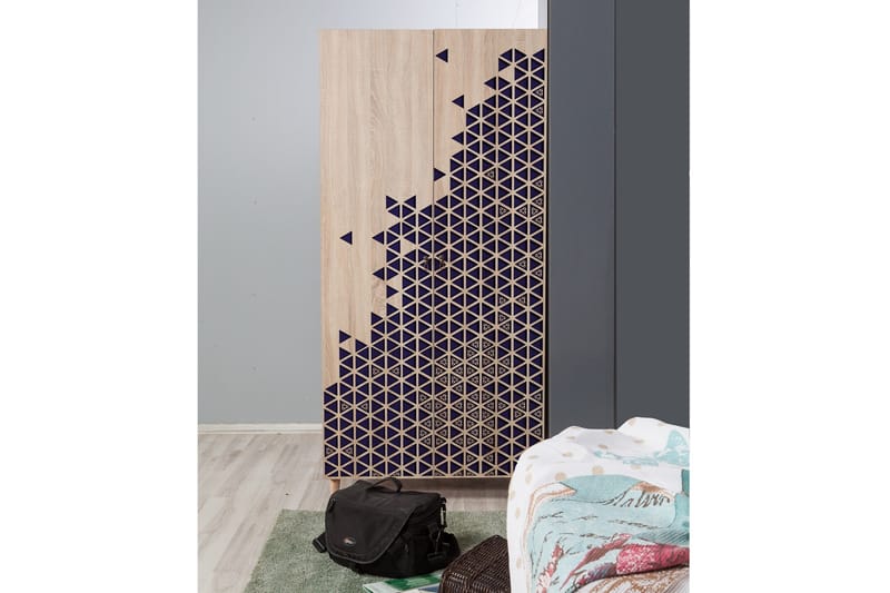 Brokind Garderob 90 cm - Brun - Förvaring - Sko- & klädförvaring - Garderober & garderobssystem