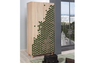 Brokind Garderob 90 cm - Brun - Förvaring - Sko- & klädförvaring - Garderober & garderobssystem
