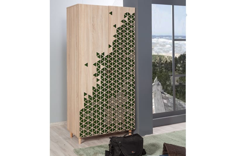 Brokind Garderob 90 cm - Brun - Förvaring - Sko- & klädförvaring - Garderober & garderobssystem