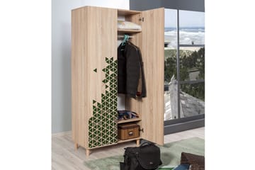 Brokind Garderob 90 cm - Brun - Förvaring - Sko- & klädförvaring - Garderober & garderobssystem