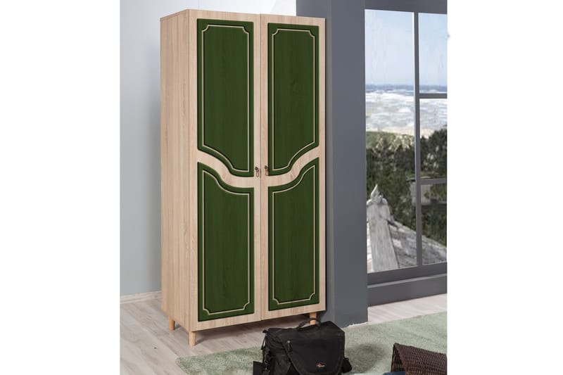 Brokind Garderob 90 cm - Brun - Förvaring - Sko- & klädförvaring - Garderober & garderobssystem