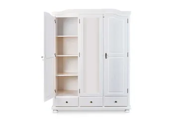 Cabell Garderob 150 cm - Trä/Vit - Förvaring - Sko- & klädförvaring - Garderober & garderobssystem
