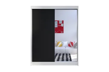 Camino Garderob 150x58x200 cm LED-belysning