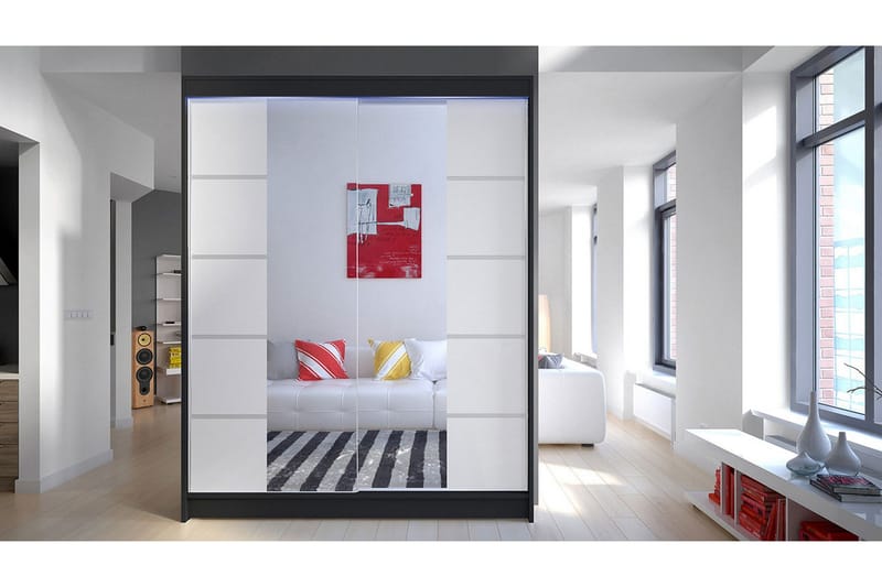 Camino Garderob + LED - Svart/RGB LED - Förvaring - Sko- & klädförvaring - Garderober & garderobssystem