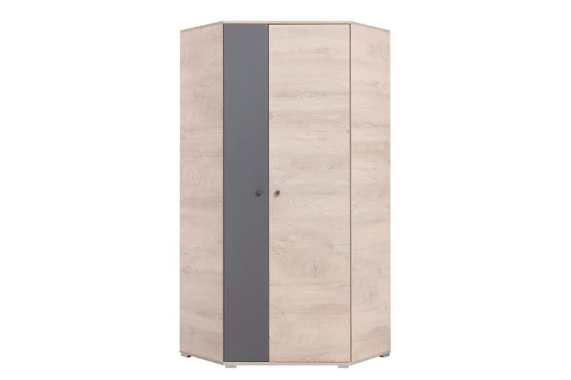 CARETES Garderob 90 cm Natur/Grå - Garderober & garderobssystem - Hörngarderob