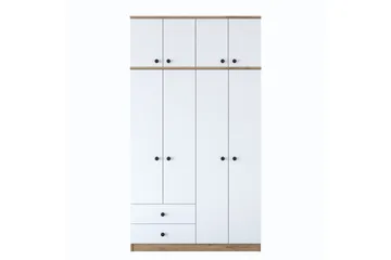 Caturai Garderob 120 cm - Valnöt/Vit - Förvaring - Sko- & klädförvaring - Garderober & garderobssystem