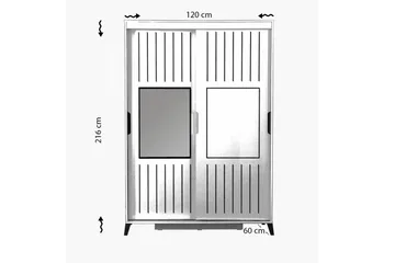 Comfortale Garderob 120 - Ljus Trä - Förvaring - Sko- & klädförvaring - Garderober & garderobssystem