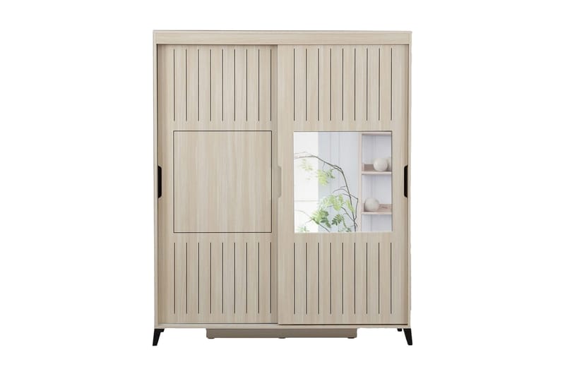 Comfortale Garderob 140, Ljus Trä