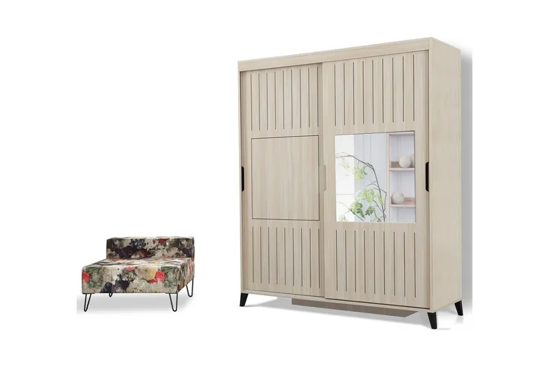 Comfortale Garderob 140 - Ljus Trä - Förvaring - Sko- & klädförvaring - Garderober & garderobssystem