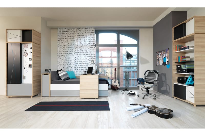 Concept Garderob Vit/Grå/Rosa - VOX - Förvaring - Sko- & klädförvaring - Garderober & garderobssystem