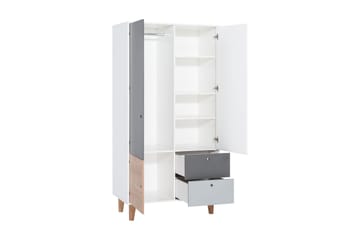 Concept Garderob Vit/Grå/Rosa - VOX - Förvaring - Sko- & klädförvaring - Garderober & garderobssystem