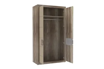 Corlius Garderob 55x109 cm - Beige/Brun - Förvaring - Sko- & klädförvaring - Garderober & garderobssystem