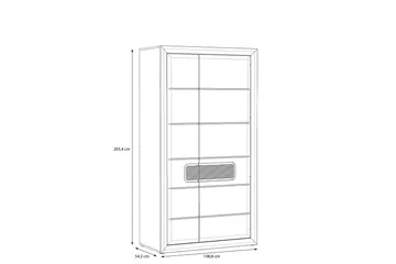 Corlius Garderob 55x109 cm - Beige/Brun - Förvaring - Sko- & klädförvaring - Garderober & garderobssystem