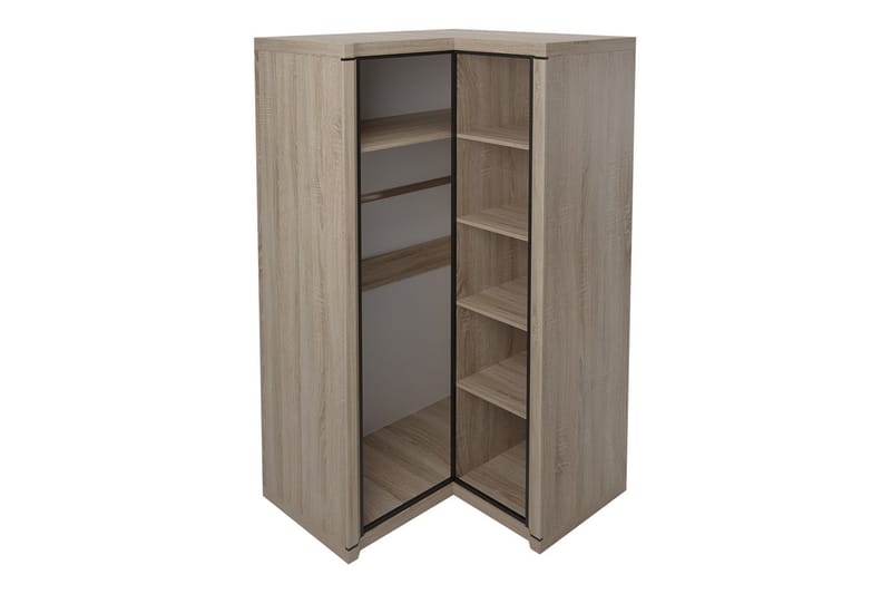 DALLAS Garderob 100x58x192 cm - Beige - Förvaring - Sko- & klädförvaring - Garderober & garderobssystem - Hörngarderob
