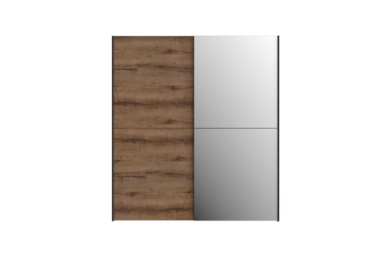 DAUBY Garderob 62x270 cm 3 Hyllplan Brun/Svart - Förvaring - Sko- & klädförvaring - Garderober & garderobssystem
