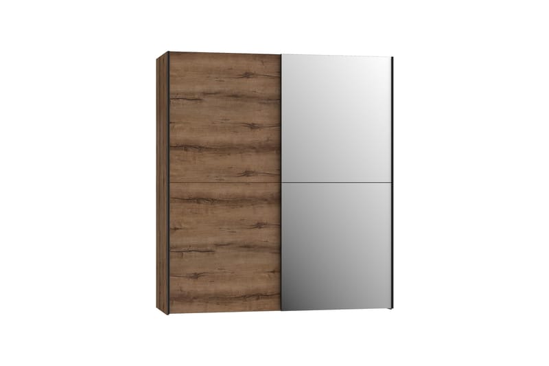 DAUBY Garderob 62x270 cm 3 Hyllplan Brun/Svart - Förvaring - Sko- & klädförvaring - Garderober & garderobssystem