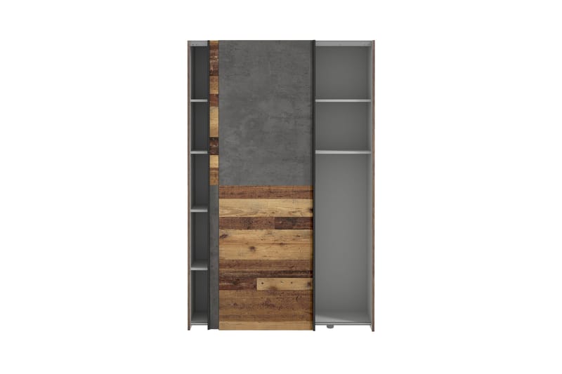 DAUBY Garderob 62x270 cm Natur/Mörkgrå - Förvaring - Sko- & klädförvaring - Garderober & garderobssystem