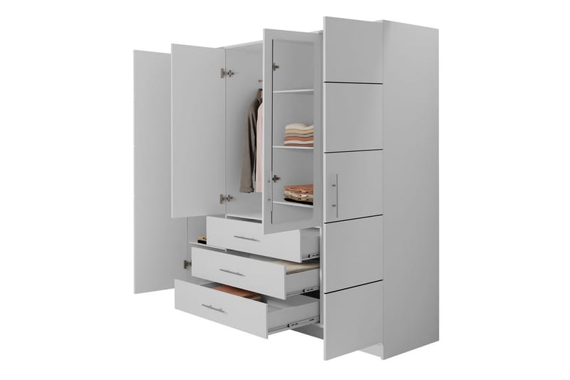 DELFI Garderob 196 cm Grön - Förvaring - Sko- & klädförvaring - Garderober & garderobssystem