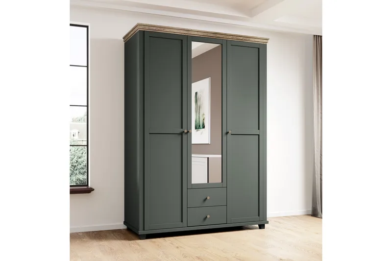 Doade Garderob 42x90 cm - Grön|Natur - Förvaring - Sko- & klädförvaring - Garderober & garderobssystem