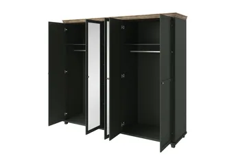 Doade Garderob 62x154 cm - Grön|Natur - Förvaring - Sko- & klädförvaring - Garderober & garderobssystem