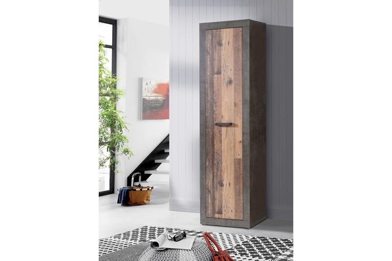 Dolnis Garderob 34x54 cm - Brun/Grå - Förvaring - Sko- & klädförvaring - Garderober & garderobssystem