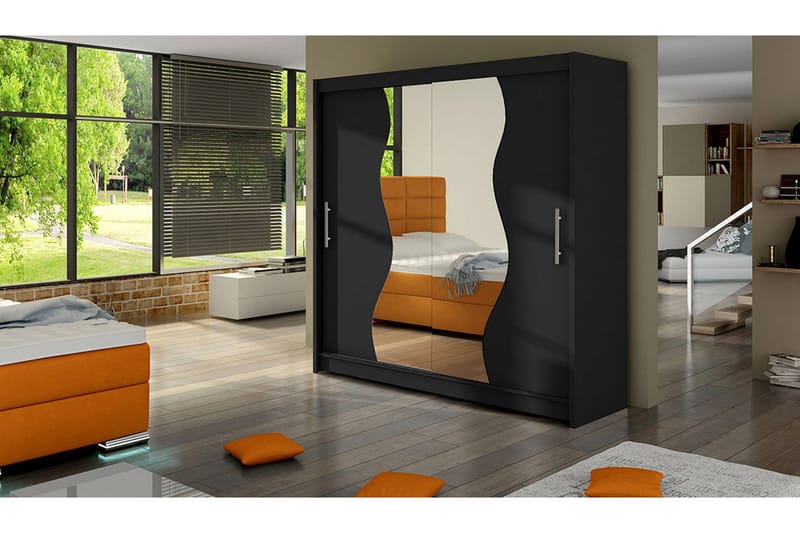 Douglas Garderob - Svart/Spegel - Förvaring - Sko- & klädförvaring - Garderober & garderobssystem