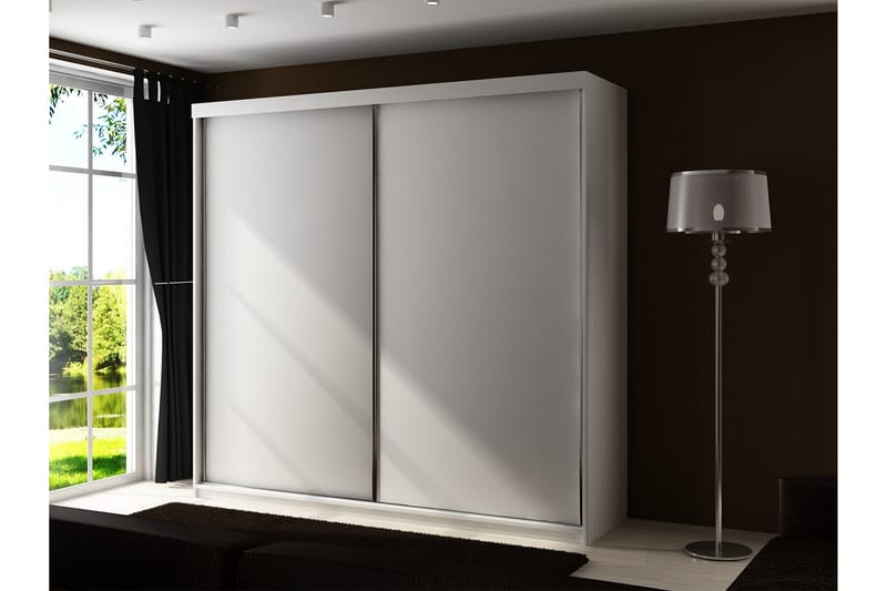 Dunkra Garderob LED-belysning RGB 200 cm - Vit - Förvaring - Sko- & klädförvaring - Garderober & garderobssystem