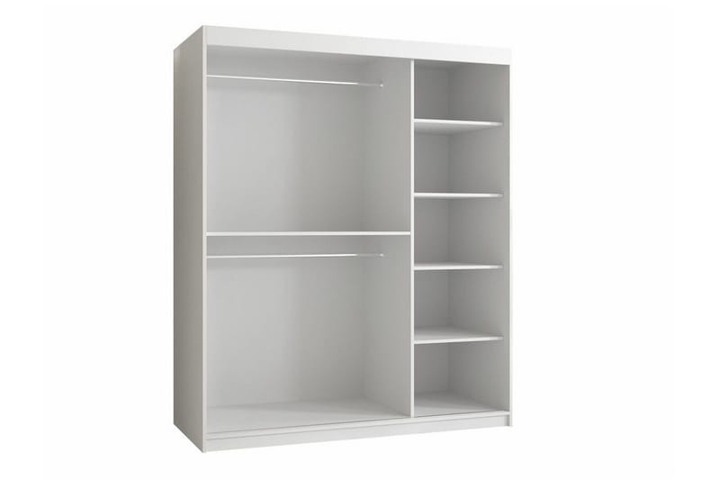 Dunvegan Garderob 150 cm i Målat Trä - Svart - Förvaring - Sko- & klädförvaring - Garderober & garderobssystem