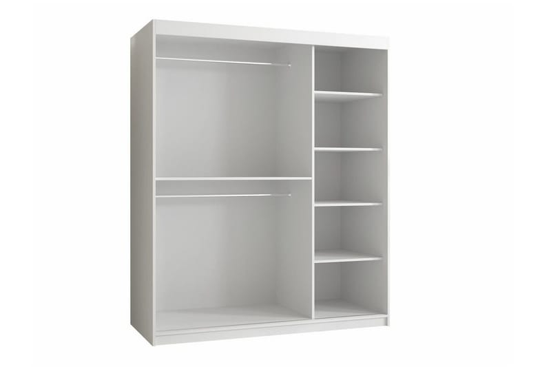 Dunvegan Garderob 150 cm i Målat Trä - Vit - Förvaring - Sko- & klädförvaring - Garderober & garderobssystem