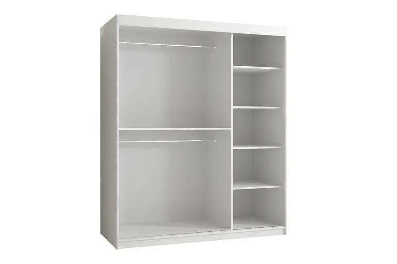 Dunvegan Garderob m. Spegel - Svart - Förvaring - Sko- & klädförvaring - Garderober & garderobssystem