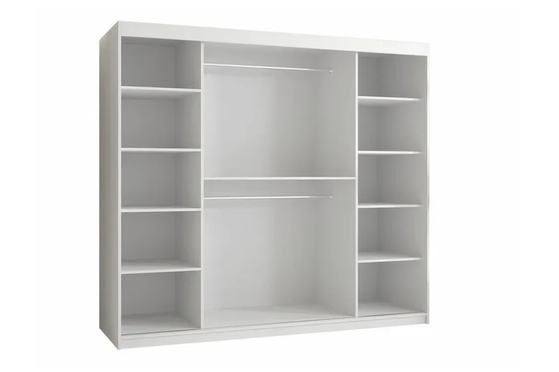 Dunvegan Garderob m. Spegel - Svart - Förvaring - Sko- & klädförvaring - Garderober & garderobssystem